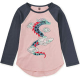 Graphic Raglan Tee, Pink