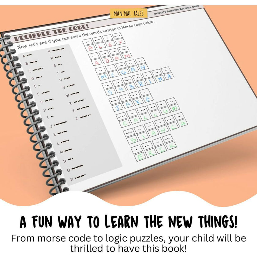 My Amazingly Awesome Activity Book  (Just for Me!) - Personalized Activity Book
