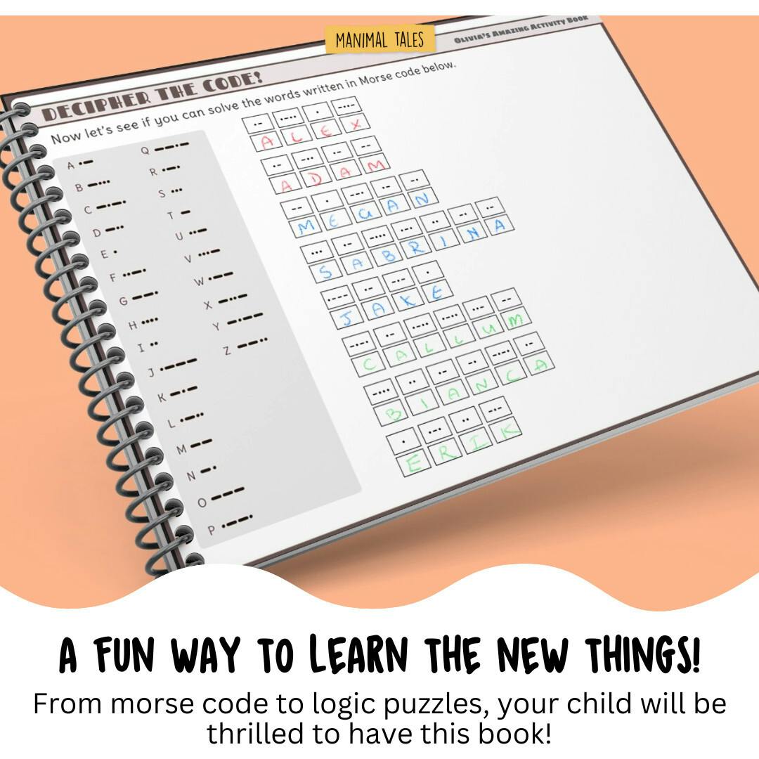 My Amazingly Awesome Activity Book  (Just for Me!) - Personalized Activity Book