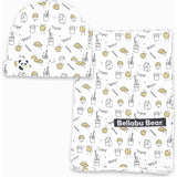 Milk & Cookies Original Bamboo Swaddle & Beanie Set