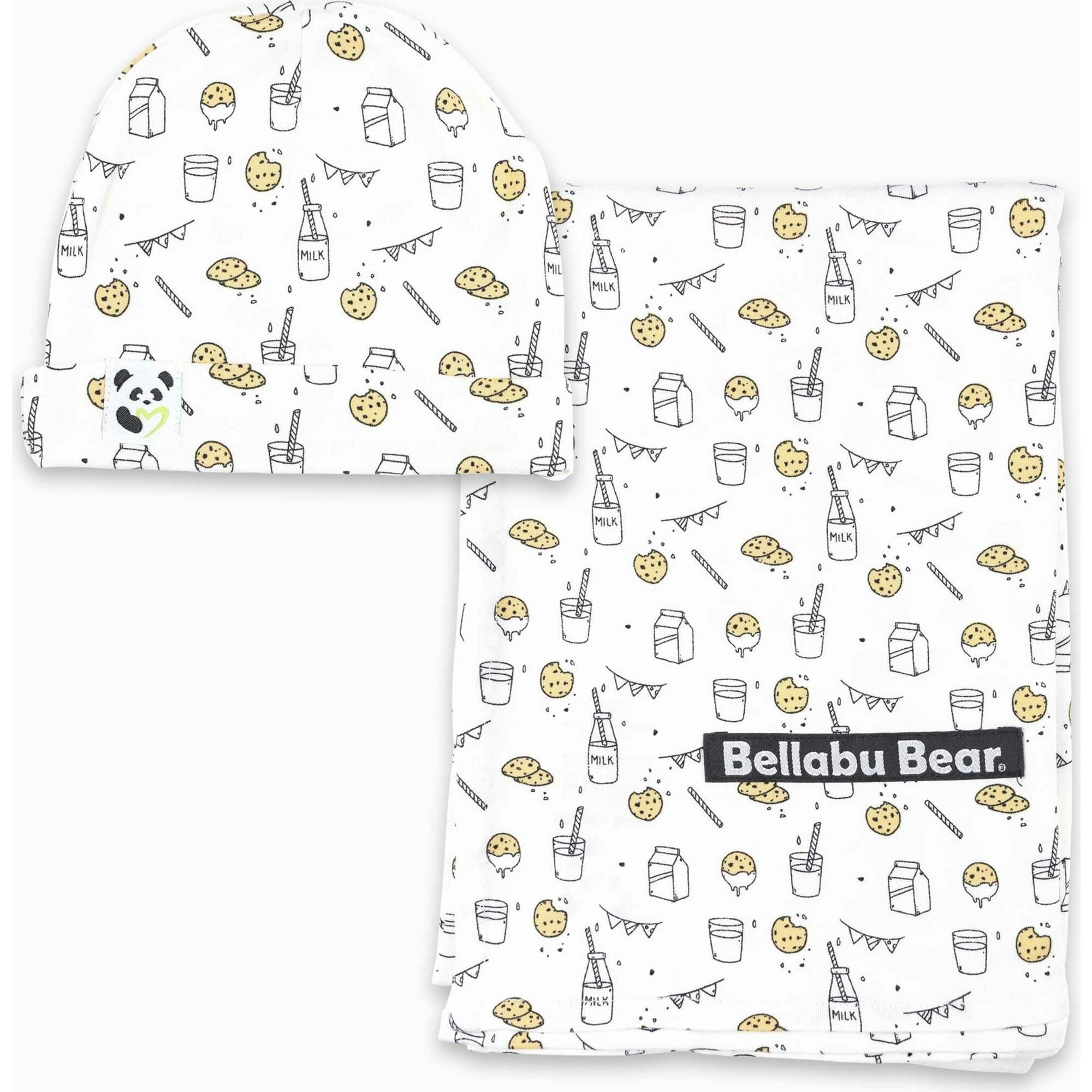 Milk & Cookies Original Bamboo Swaddle & Beanie Set
