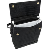 Women's Vegan Leather Padded Laptop Sleeve Backpack