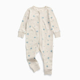 Space Ribbed Clever Zip Snug Fit Pajamas