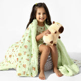 Capybara Boba Bamboo Sherpa Blanket