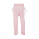 Pink Tulle Ruffle Tights