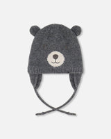 Lined Knit Hat with Ears