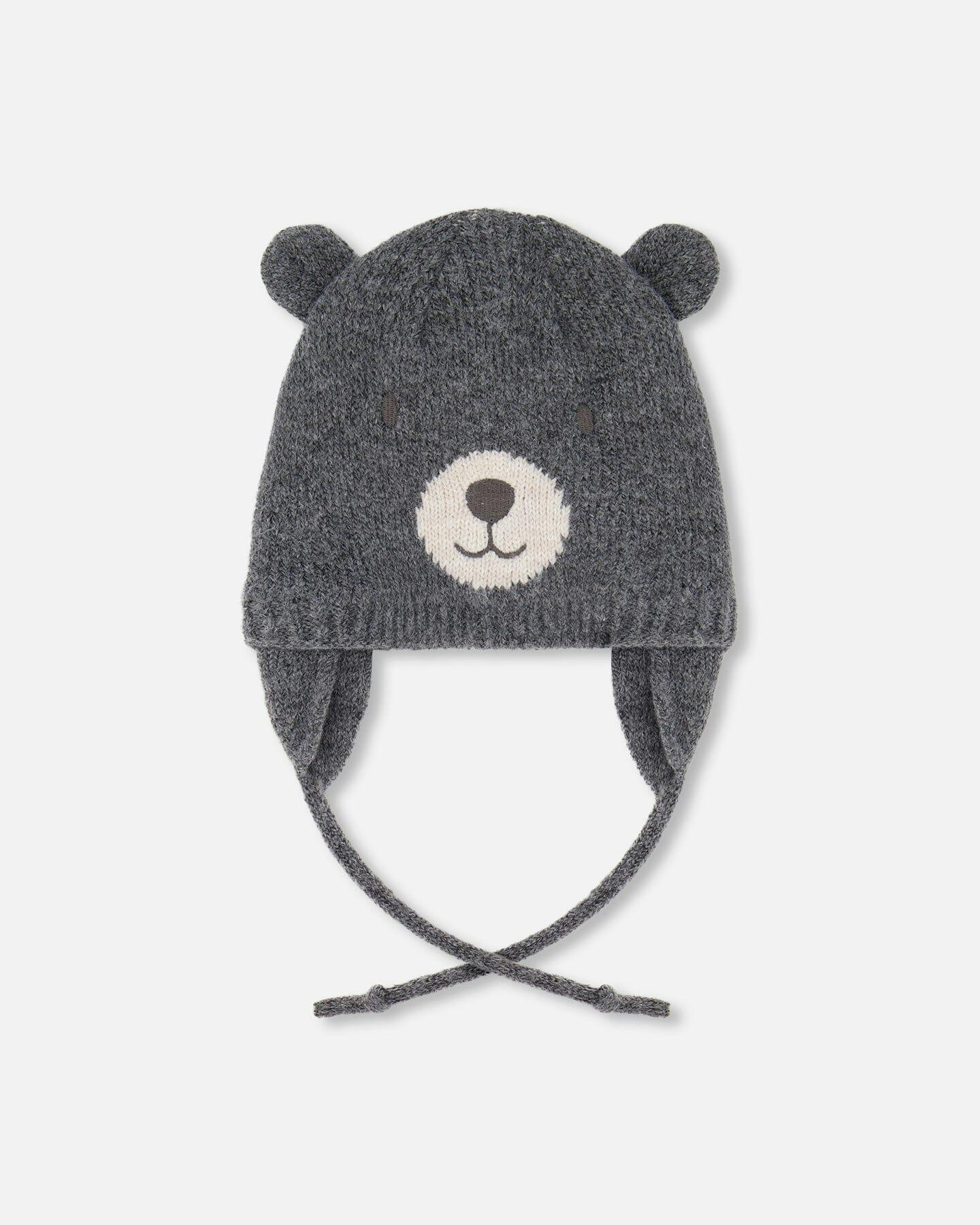 Lined Knit Hat with Ears