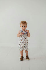 Boy's Sleeveless Romper Balloon Dogs