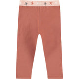 Brick Toned Contrast Waistband Leggings