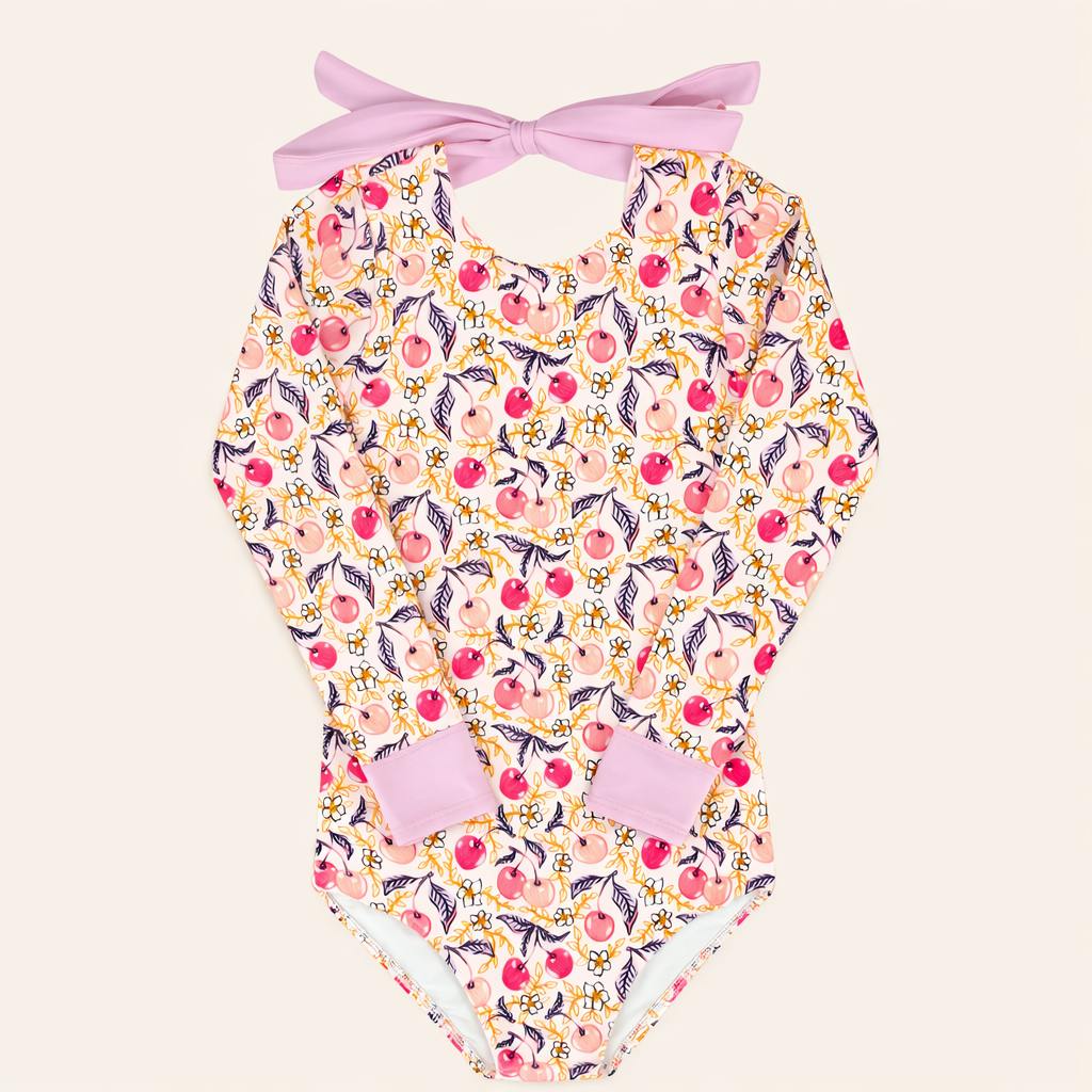 Santine Cherry One Piece Long Sleeve