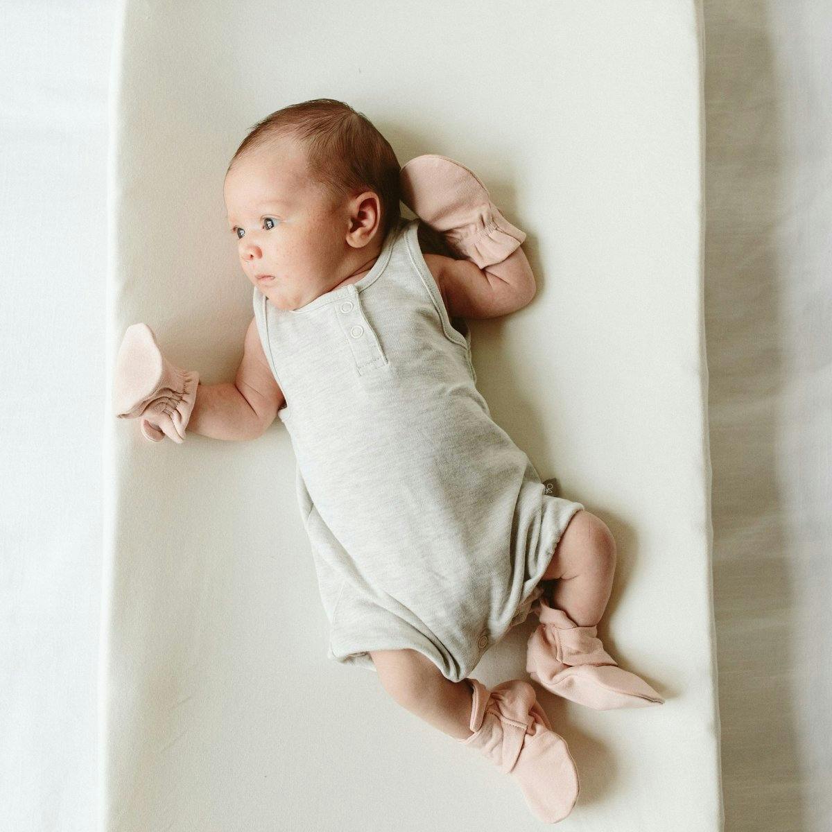 STAY ON MITTS | ROSE — Bamboo Organic Cotton Blend