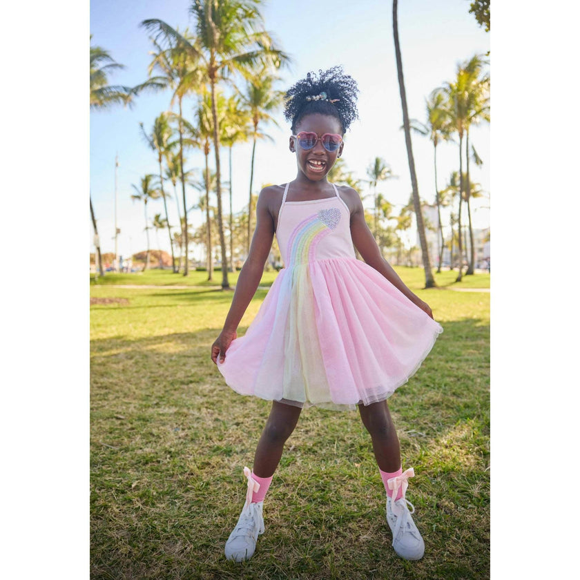 Heart Rainbow Tulle Dress, 10