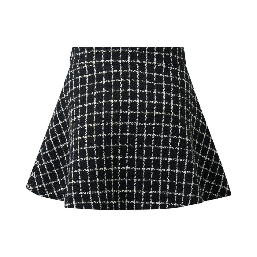 Check Tweed Jacket & Skirt Set