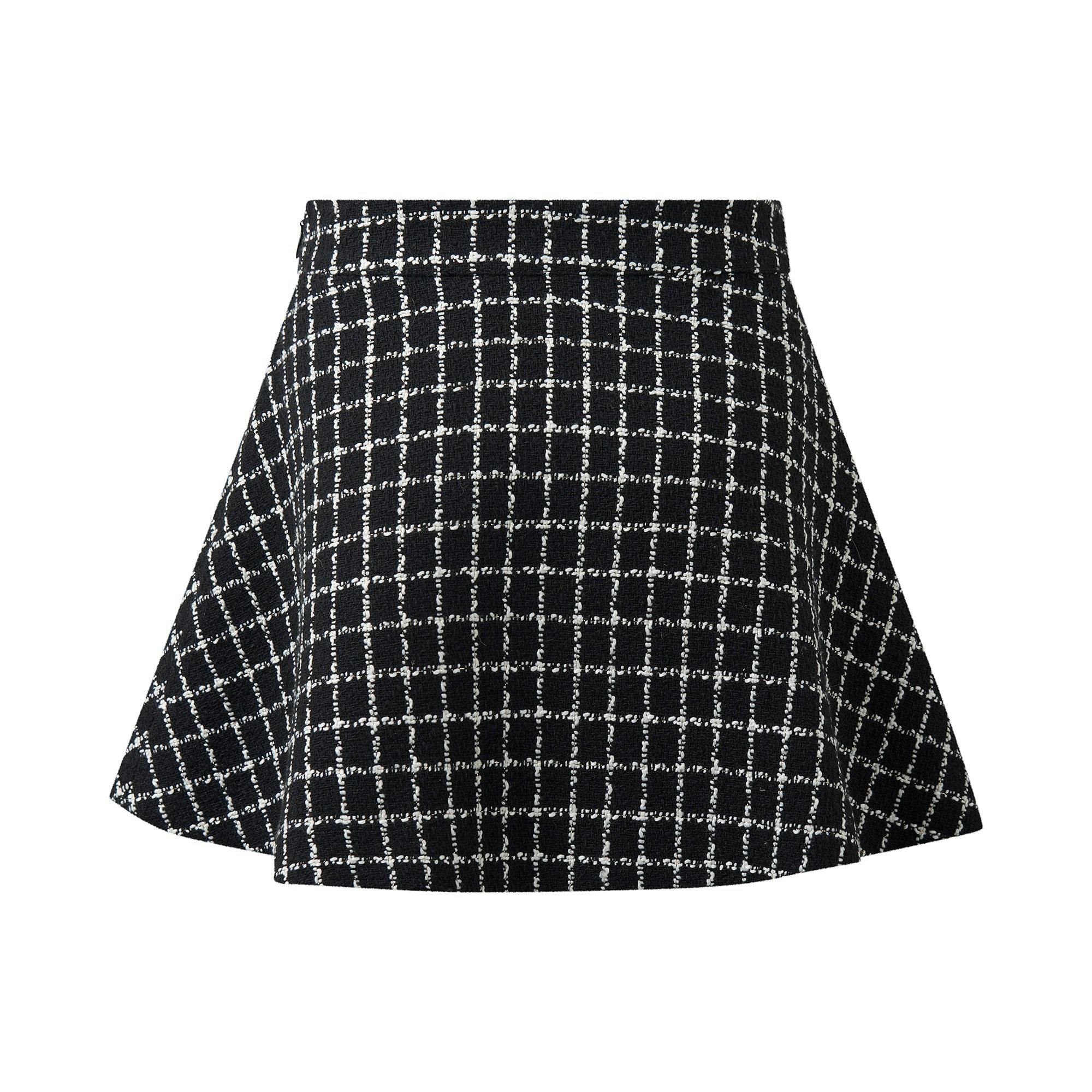 Check Tweed Jacket & Skirt Set