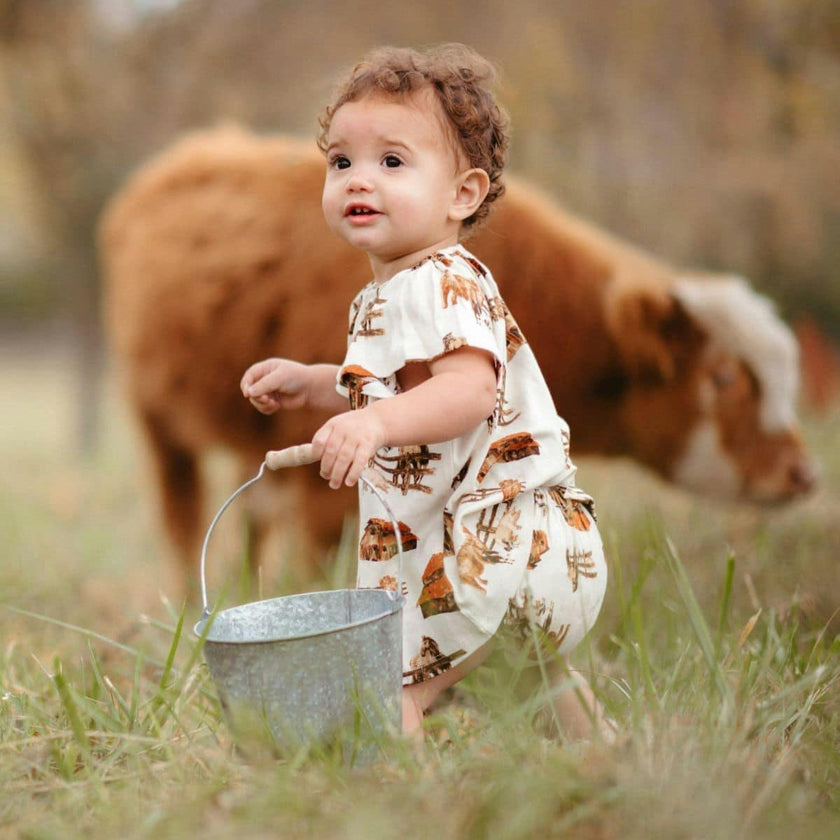 Fresh Veggies Organic Cotton Dress & Bloomer Set