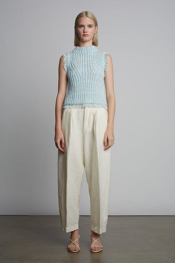 BRIA TANK | IVORY/ROBIN EGG BLUE TWEED