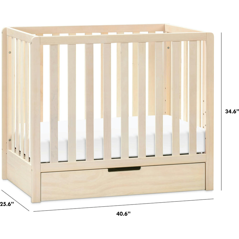 Colby 4-in-1 Convertible Mini Crib With Trundle