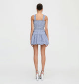 The Azalea Mini Nap Dress - Navy Gingham