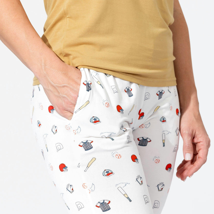 Baseball Bamboo Women's Pajama Set
