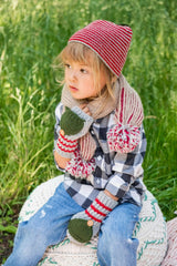 Kids Fingerless Fold-Over Mittens