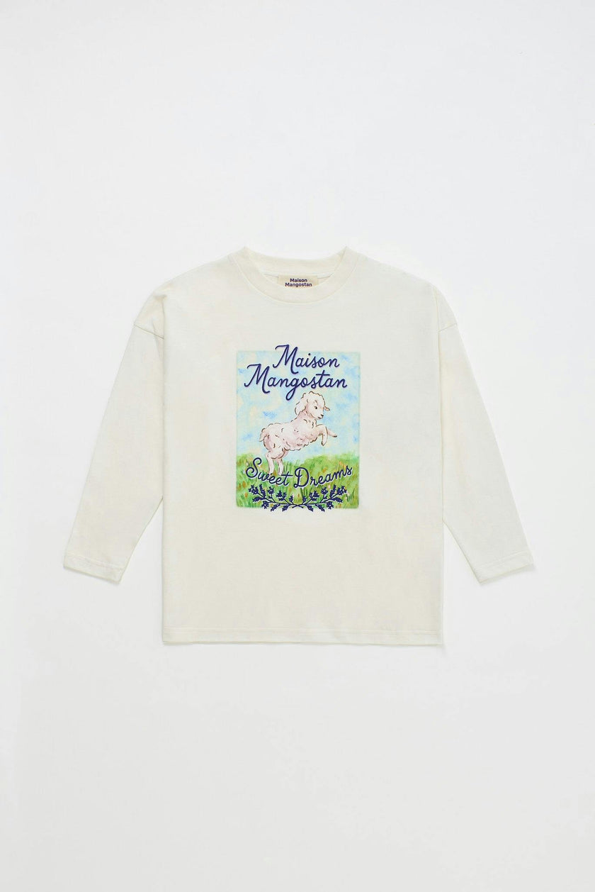 OVEJAS T-SHIRT LONG SLEEVE CLOUDY WHITE