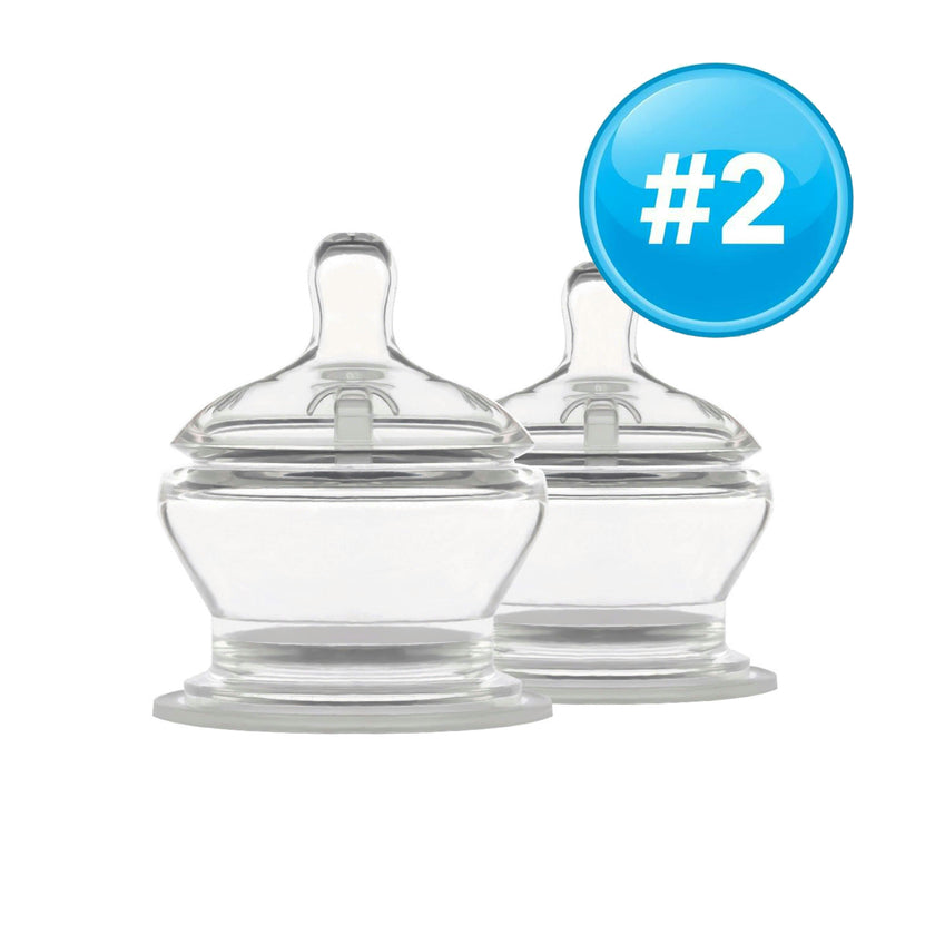 PopYum Stage 2 Medium Flow Nipple, 2-Pack
