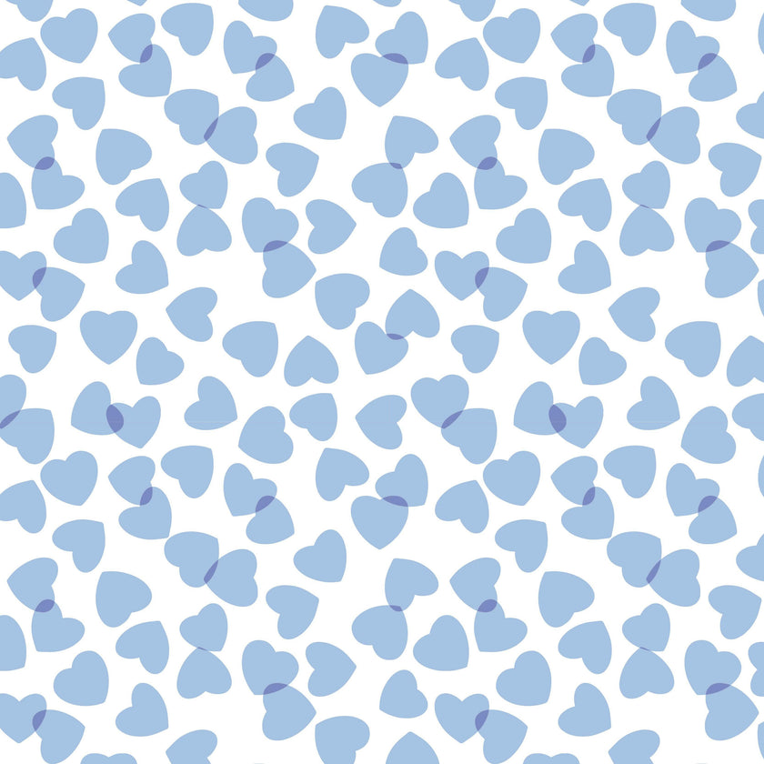 Parker Boys' Zipper Pajama - Confetti Hearts Blue