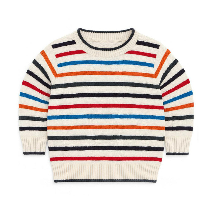 Sweater With Raised Stripes