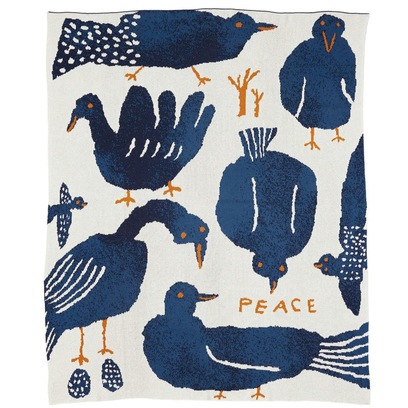Peace Knit Blanket