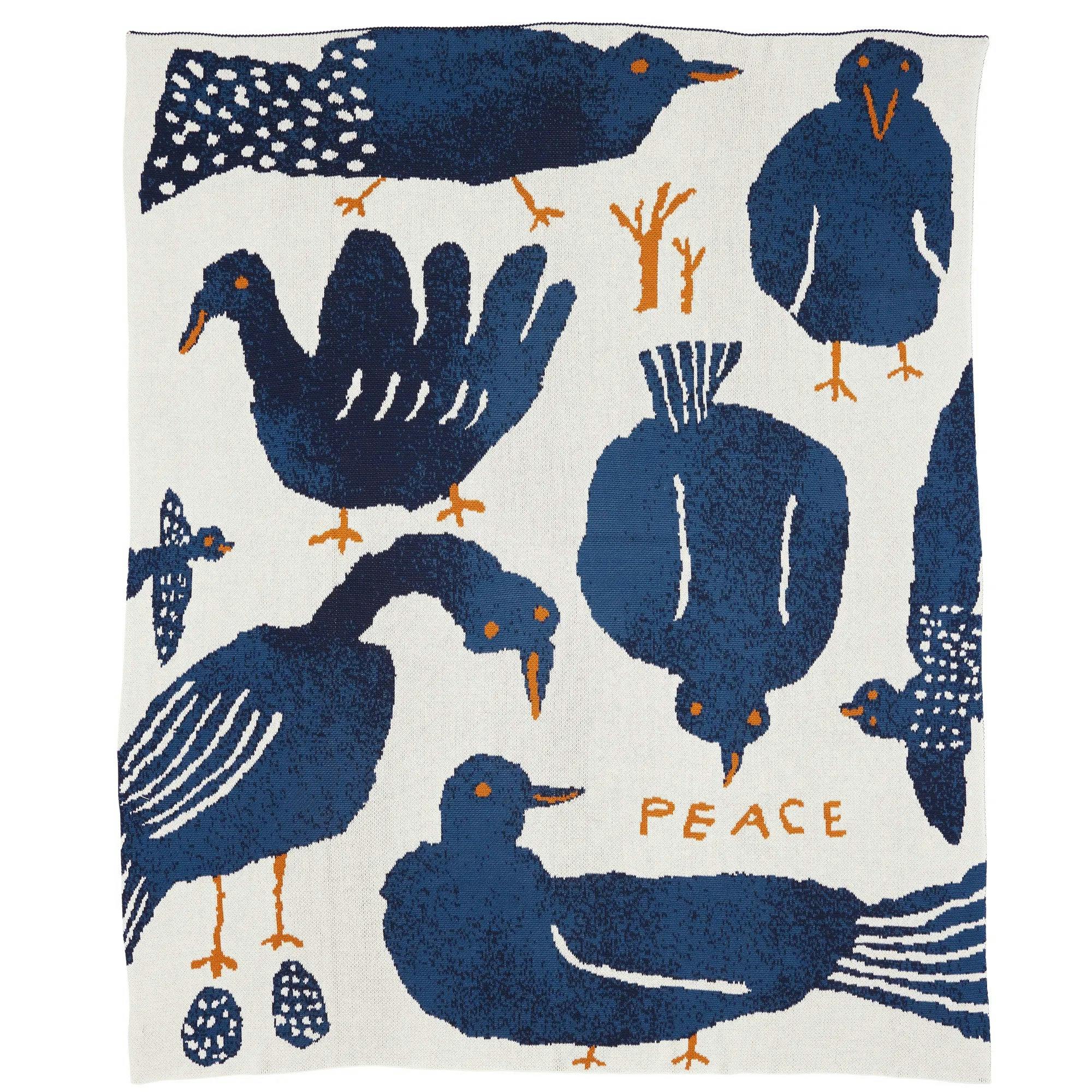 Peace Knit Blanket