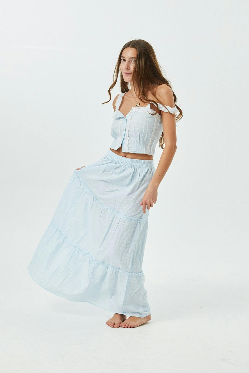 Bella Pastel Blue Heart Maxi