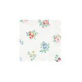 Ditsy Posy Scalloped Small Napkins