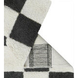 Kitchen Tiles Checkerboard Pattern Washable Rug