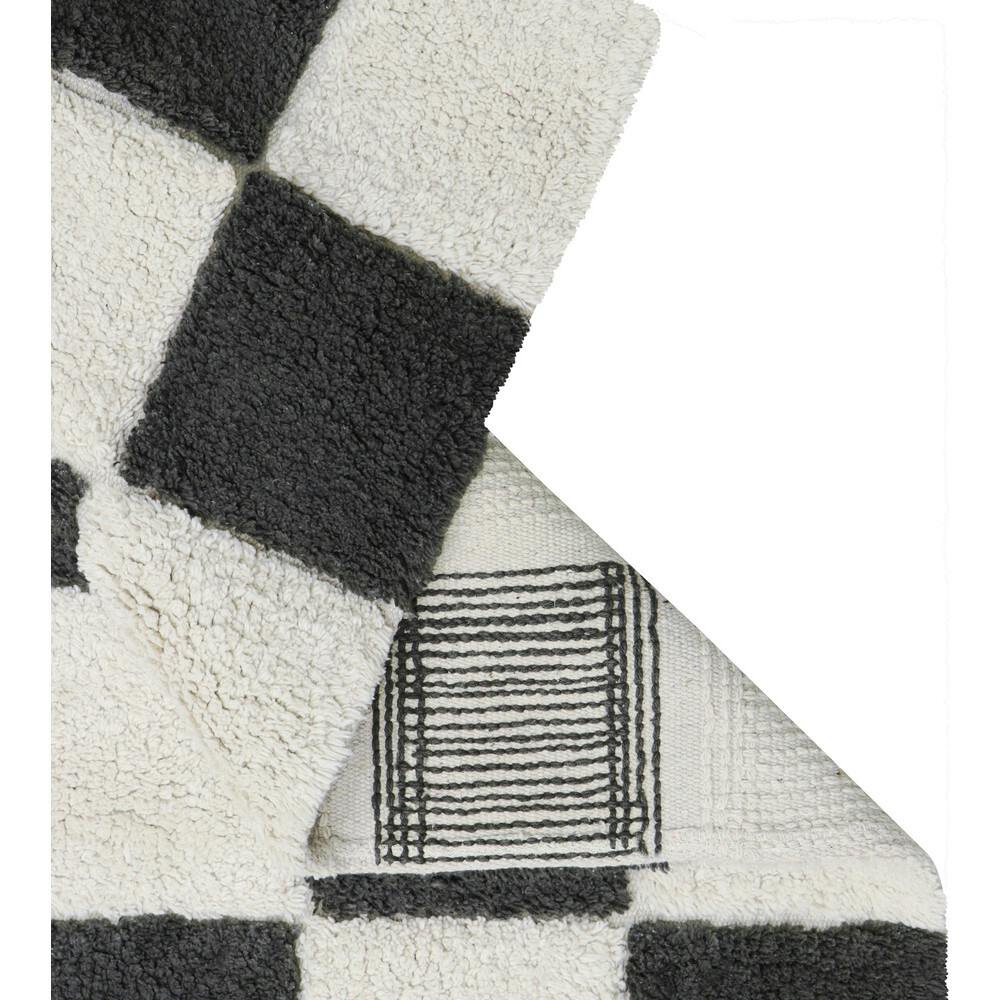 Kitchen Tiles Checkerboard Pattern Washable Rug
