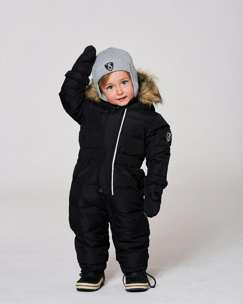 Lined Baby Knit Hat With Ears And Strings Heather Gray