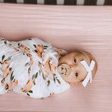 Cotton Muslin Crib Sheet - Light Pink