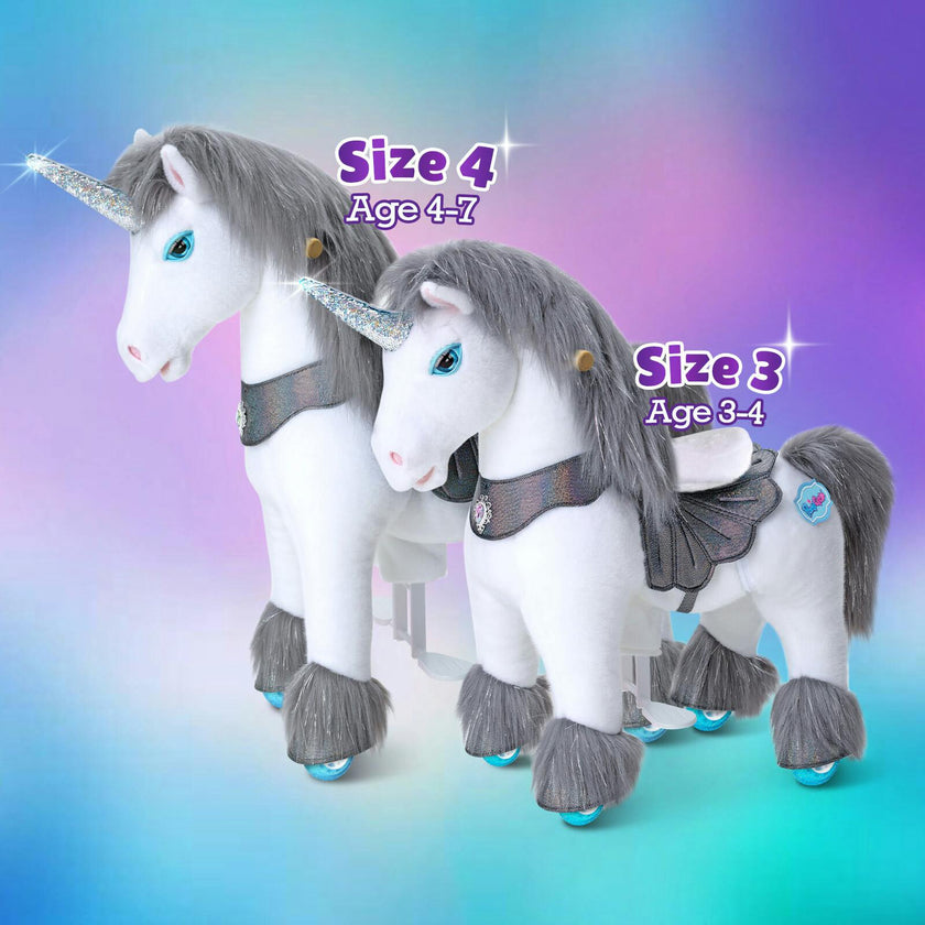 Model Y® Unicorn Ride-On Toy Age 3–4 – Grey