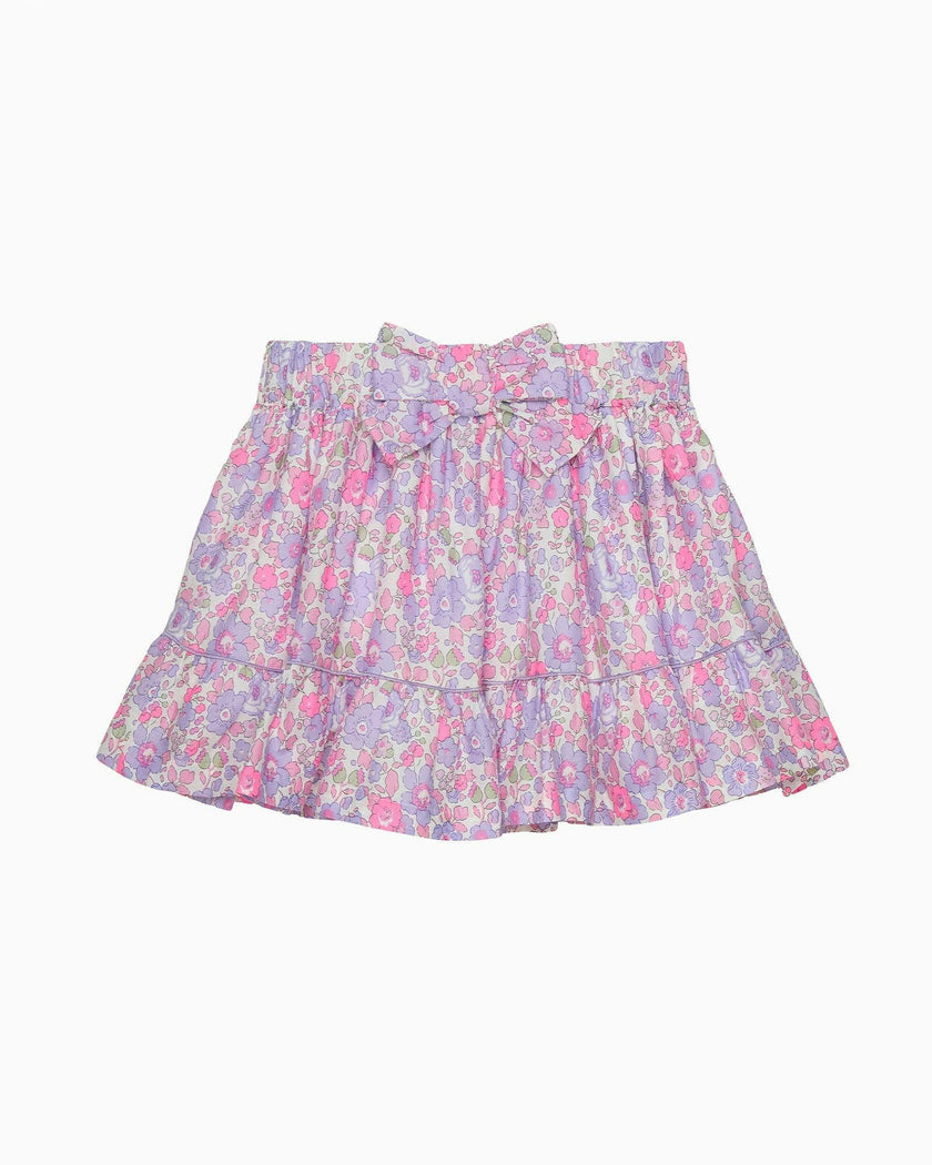 Betsy Bow Tiered Skirt in Lilac Betsy