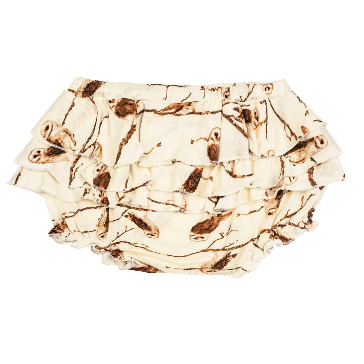 Owl Bamboo Ruffle Bloomer