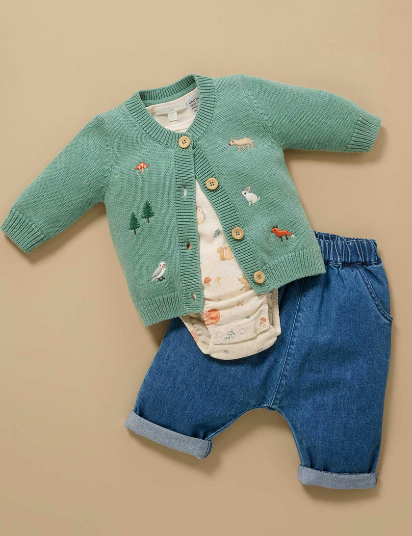 Chambray Pants Mid Denim