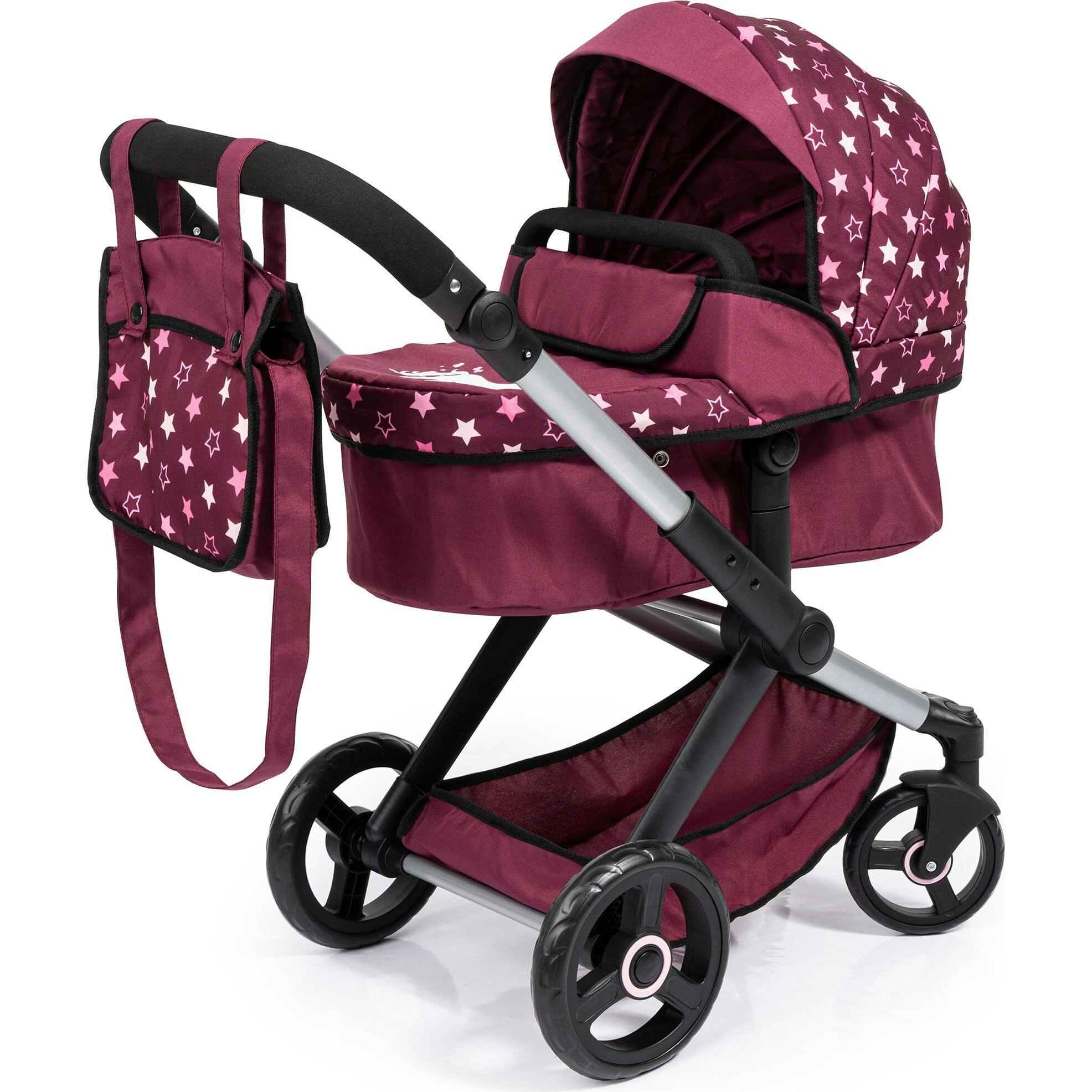 Bayer Design Dolls: Pram Xeo - Burgundy