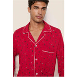 William Printed TENCEL Modal PJ Set, Red