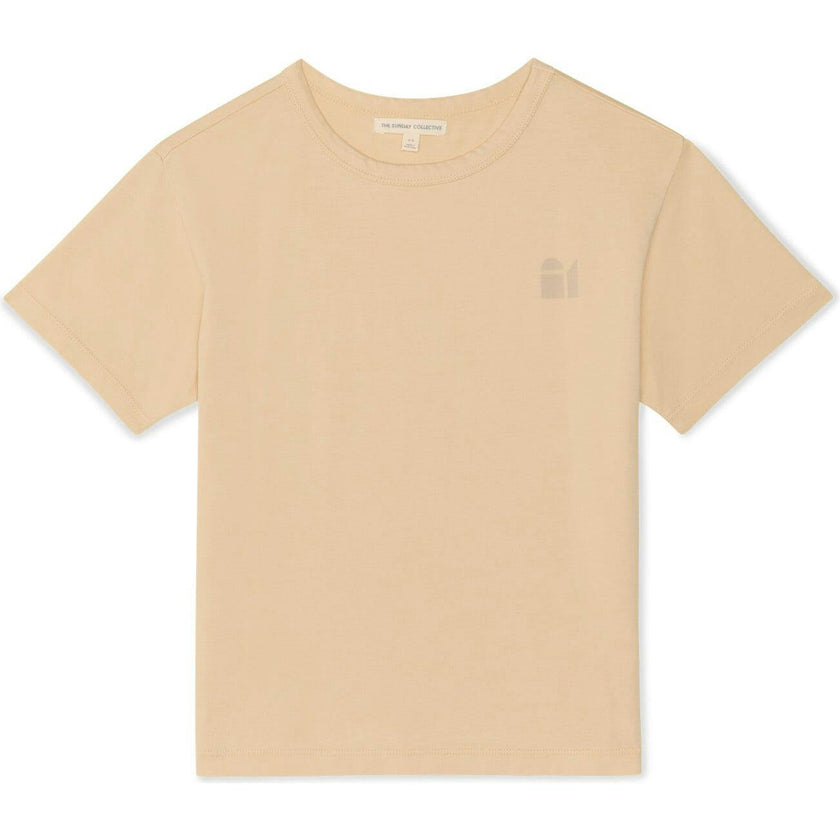 Earth Day Natural Dye Tee in Shortbread