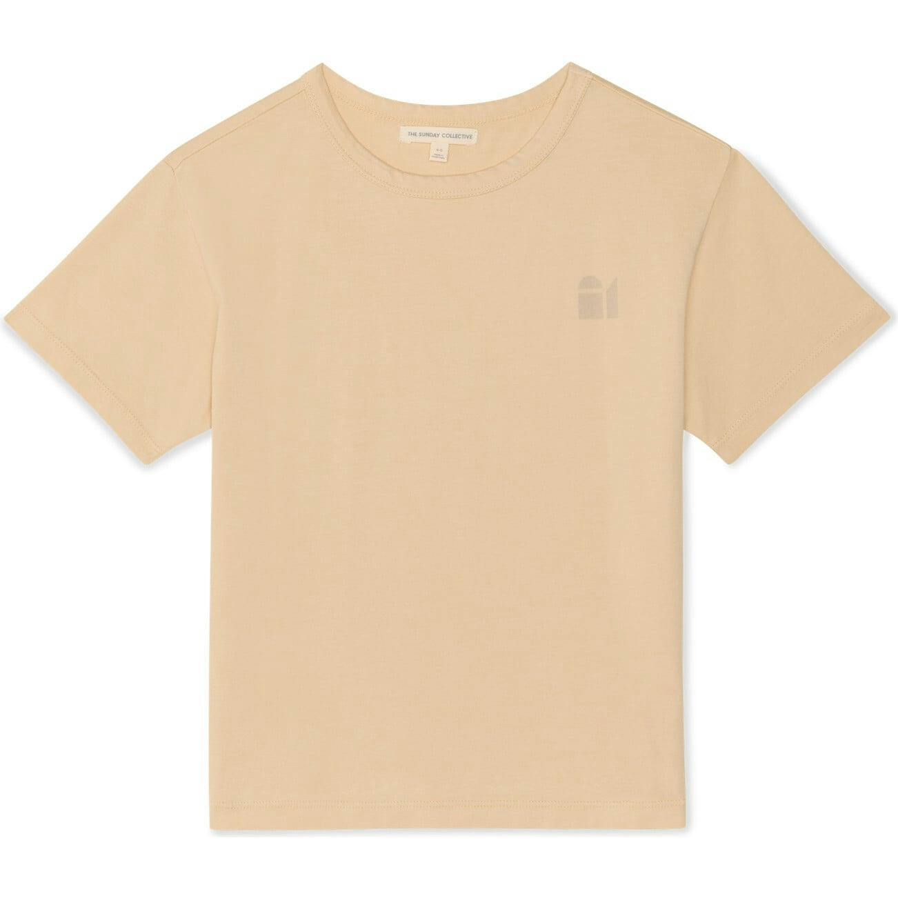 Earth Day Natural Dye Tee in Shortbread