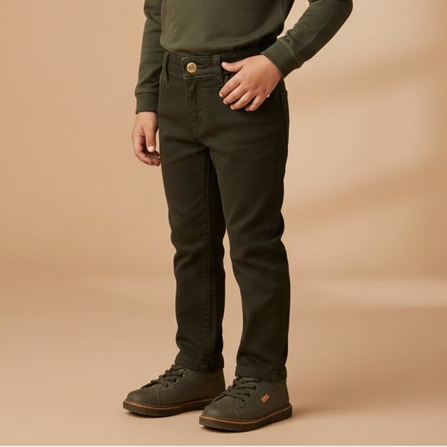 Boys Denim Stretch Pants