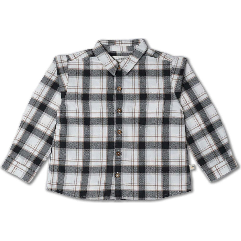 Organic Collared Long Sleeve Shirt