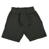 Kids Heathered Comfy Shorts - Black