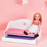 Olivia's Little World Trundle Day Bed with Bedding for 18" Dolls