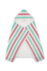 Hooded Towel Pastel Stripe