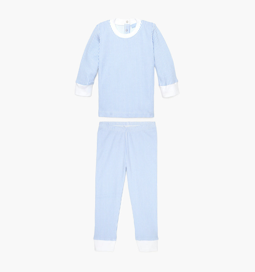 The Tiny Sully PJ Set - Blue/White Stripe